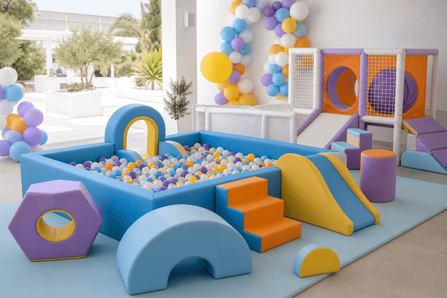 Luxury Soft Play Set στήσιμο παιδικού πάρτι ZAZOO